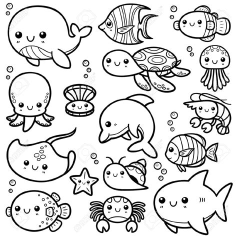 Https://tommynaija.com/coloring Page/printable Sea Animals Coloring Pages