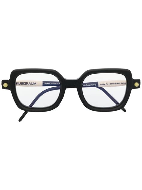 Kuboraum P4 square-frame Glasses - Farfetch