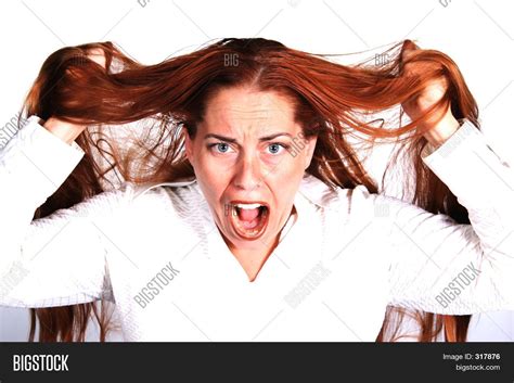 Frustrated Woman Pulling Out Hair Stock Photo And Stock Images Bigstock