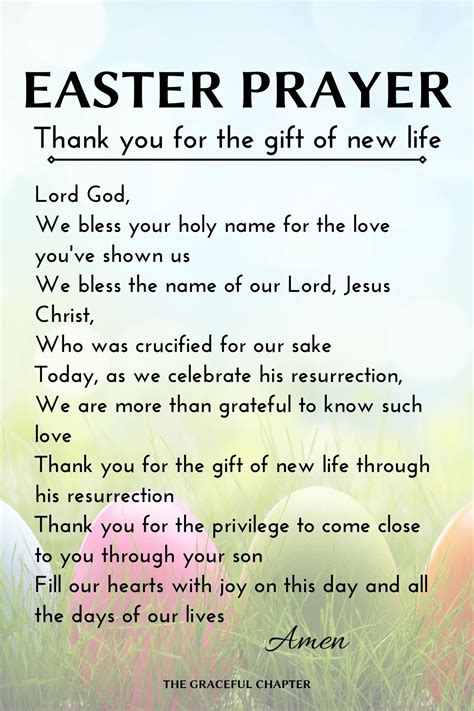10 Easter Prayers Of Thanks The Graceful Chapter