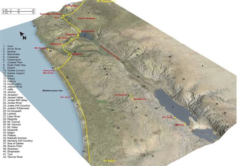 34 Topographic Map Of Israel Maps Database Source