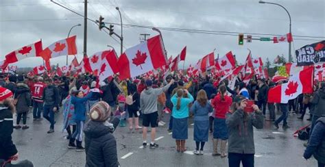 Surrey Border Protest Swells With More Demonstrators Photos Videos News
