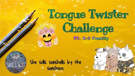 🎬 V1 Tongue Twister Challenge Youtube