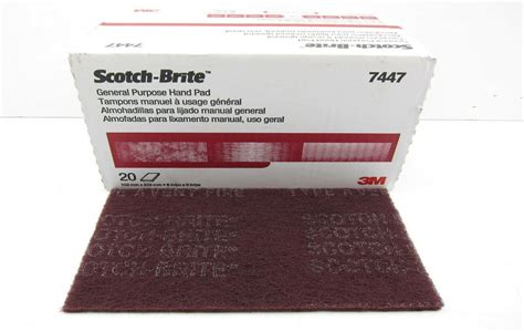 3m 7447 Scotch Brite Hand Pad Metal Buffing And Polishing Compound
