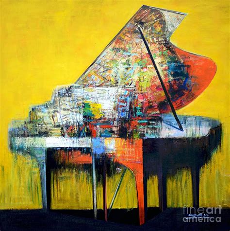 Variations For Piano No 19 Painting By Zheng Li Fine Art America