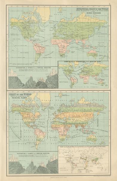 British Empire World Mercator Currents Steamship Routes Johnston