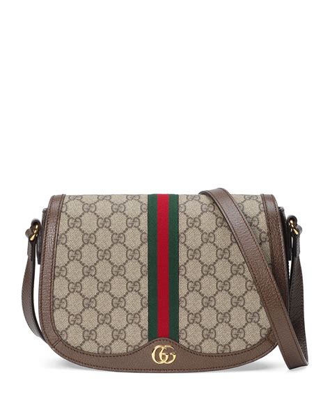 Gucci Ophidia Small Gg Supreme Flap Messenger Bag Neiman Marcus