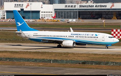 B 6487 Xiamen Airlines Boeing 737 85cwl Photo By Tommyng Id 1048983