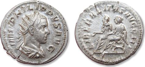 (4) simbol tidak mempunyai bentuk jamak. ROMAN EMPIRE AR antoninianus 247-249 A.D. Philip II, son ...