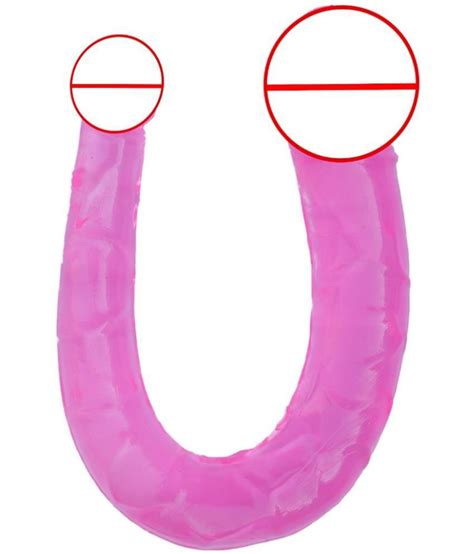 u shape double dong big dildo vagina anal sex for women lesbian multicolor by kamahouse buy u