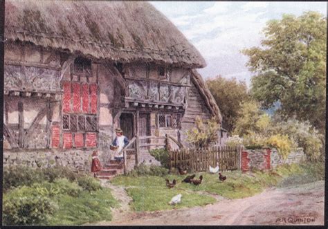 Old Cottage Bignor Sussex From The Cottages And The Village Life Of