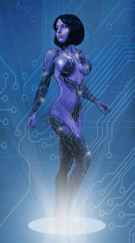 Digital Mod Of A Liz Katz Cortana Shoot Cintiq Practice By Maus