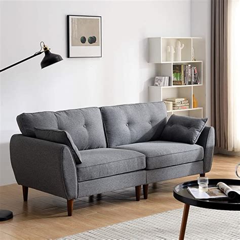 Cherry Tree Furniture Brooks Fabric Sofa Grey 3 Seater Uk