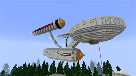 Tried To Build The Uss Enterprise From Star Trek Minecraft