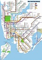 NYC metro mapa - Mapa del metro de Nueva York (Nueva York - estados UNIDOS)