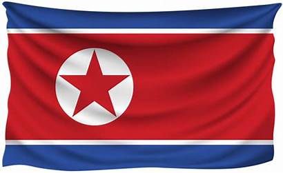 Flag Korea North Wrinkled National Flags Transparent