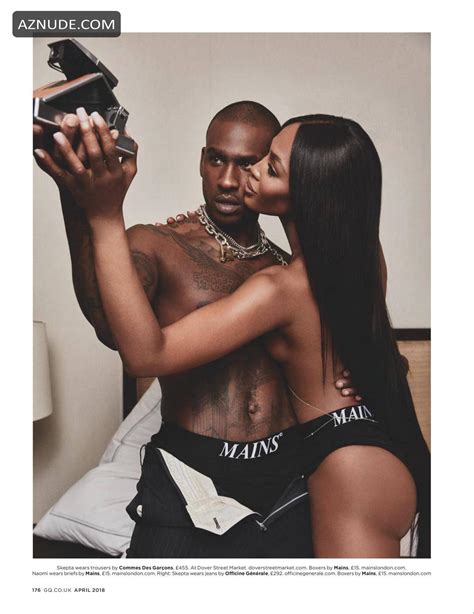 Naomi Campbell Sexy And Topless Topless With Rapper Skepta