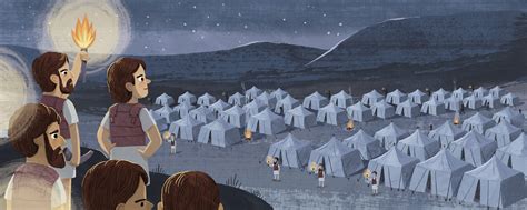 Gideon Looking Over Midianite Camp At Night Behance
