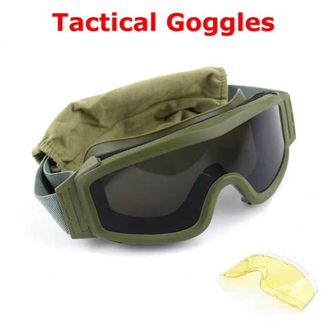 Army Military Sunglasses Men Tactical Goggles Paintball Airsoft Glasses Outdoor Sport Hunting