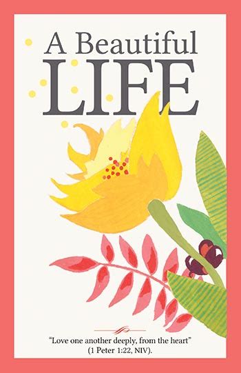 A Beautiful Life Bulletin Cover My Healthy Church