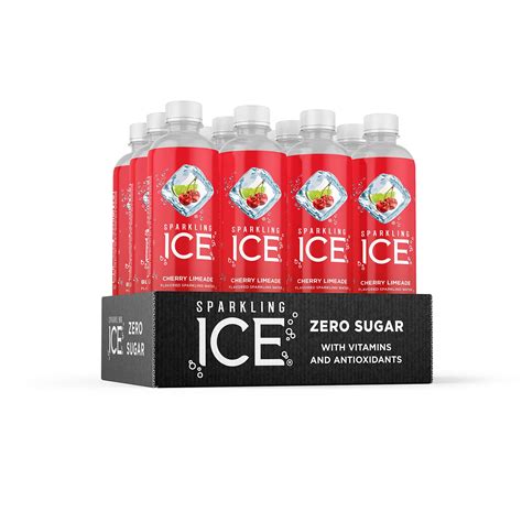 Sparkling Ice Cherry Limeade Sparkling Water With Antioxidants And