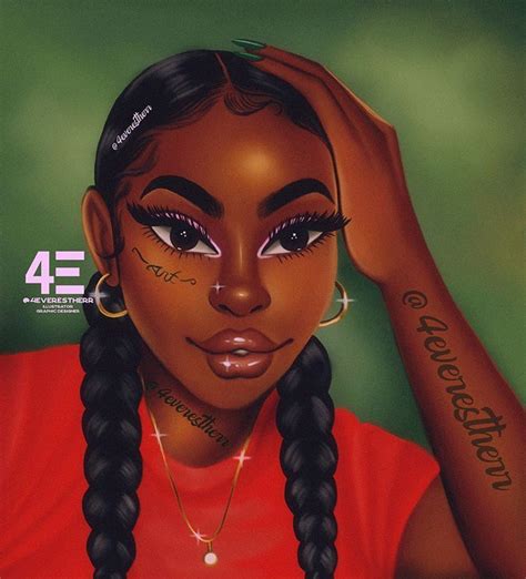 Pin By Yendia On Artwork Black Girl Cartoon Black Girl Art Black