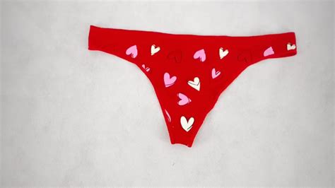 Womens Lingerie Ladies Womens Sexy Fashion Everyday Heart Print Comfortable Seamless Thong