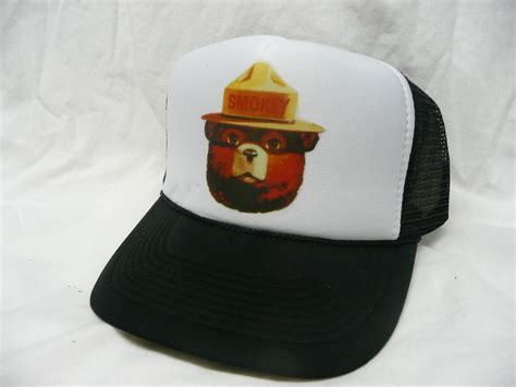 Smokey The Bear Trucker Hat Pop Culture Video Gaming And More Trucker