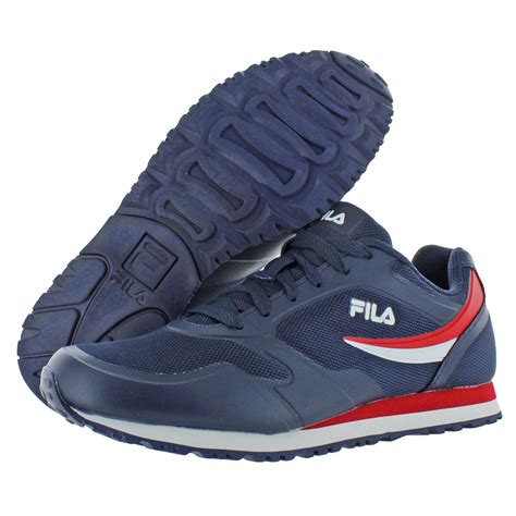Fila Mens Forerunner Mesh Retro Athletic Trainer Tennis Shoes Sneakers