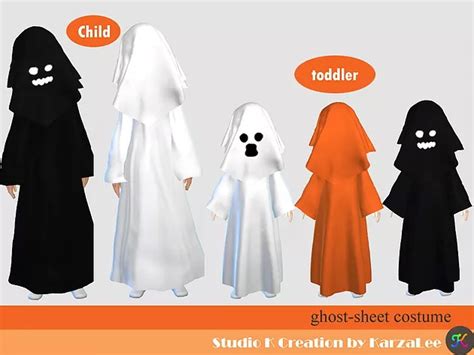 Ghost Sheet Costume For Kids At Studio K Creation Sims 4 Updates