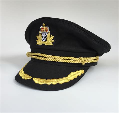 Yachting Cap Yacht Captain Hat Navy Sailor Hats Black In Military Hats