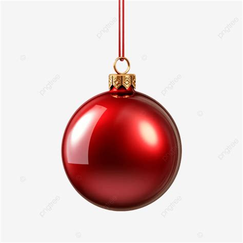 Bola De Navidad Brillante Roja Brillante PNG Dibujos Bola De Navidad