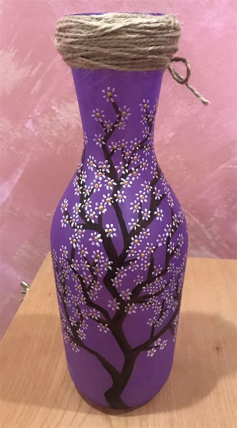 Bottle Painting Bottle Art Bottle Crafts Glass Bottles Vase
