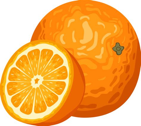Delicious Orange Fruit Clipart Design Illustration 9383658 Png