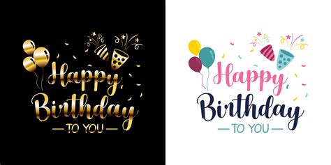 Free Happy Birthday Sticker Clipart Happy Birthday Vector Cartoon The