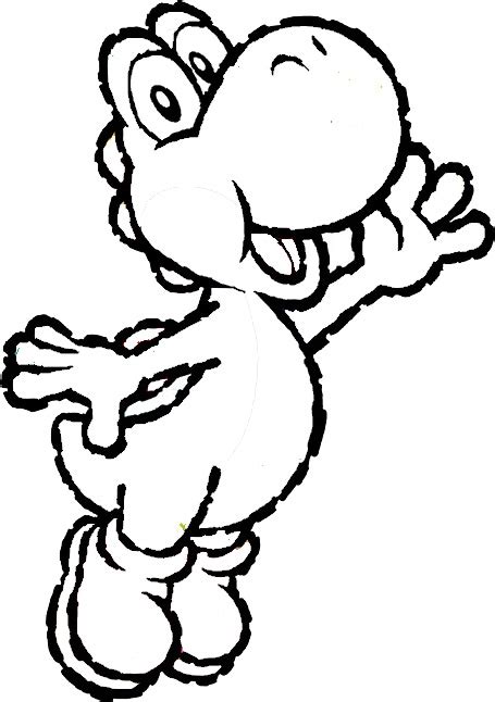 Yoshi Coloring Page To Print