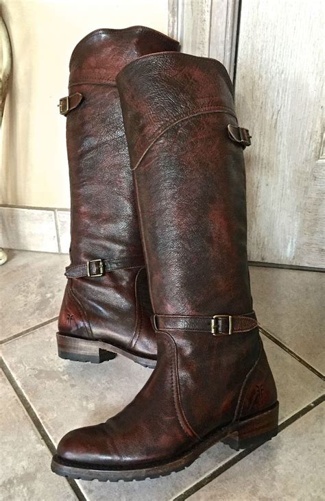 See your favorite riding boots and yeezy boosts discounted & on sale. Frye Phillip Tall Riding Boots burnished red leather wide ...