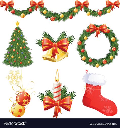 Christmas Decorations Royalty Free Vector Image