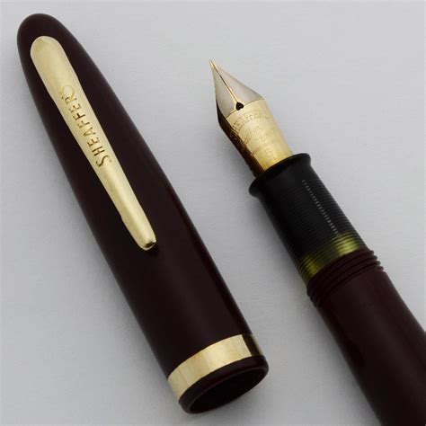 Sheaffer Admiral Touchdown Burgundy 14k Fine Feather Touch Nib