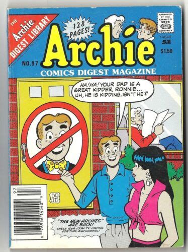 Archie Digest Library Archie Comics Digest Magazine 97 Aug 1989 No