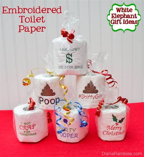 Also known as yankee swap, dirty santa, and pollyanna, white elephant gift rules are pretty simple. White Elephant Gift Ideas Potty Edition Gag Gifts Exchange