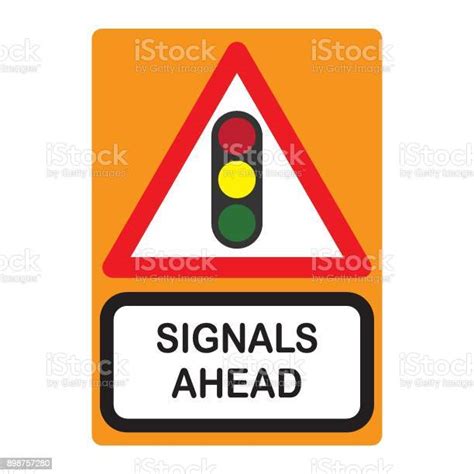 Traffic Signal Symbol Sign Stop Ahead Signs Traffic Light Ahead Warning