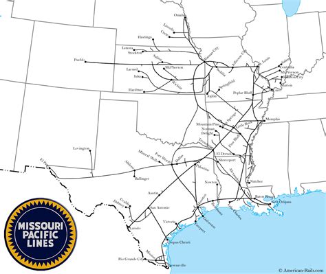 The Missouri Pacific Rr System Map