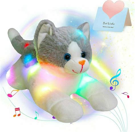 15‘ Led Musical Stuffed Animal Cat Floppy Singing Kitty Light Up Plush