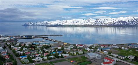 Dalvik Is A Small Fishing Town In Eyjafjordur In Iceland Stock Photo