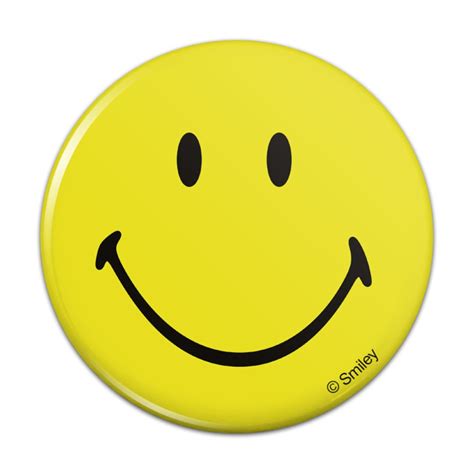 Smiley Smile Happy Yellow Face Pinback Button Pin Badge 3 Diameter