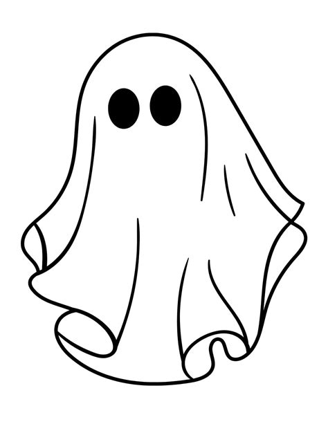 Halloween Ghost Outlines Free Printables Add A Little Adventure