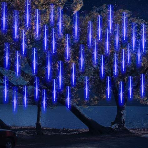 Led Meteor Shower Solar Lights Outdoordinowin Waterproof Garden Lights