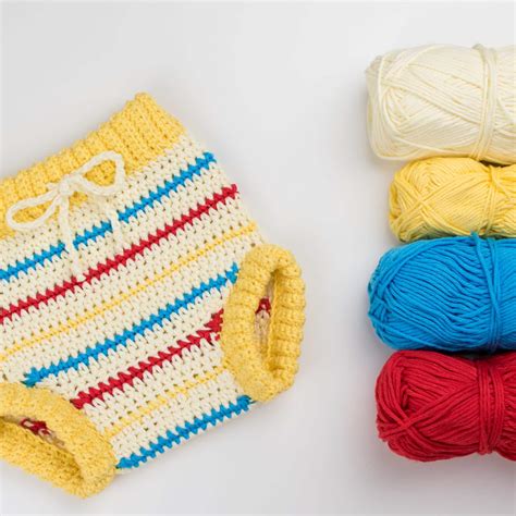 Free Pattern Retro Chic Crochet Baby Pants Croby Patterns