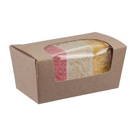 This will create a noticeable and attractive look of the product. Colpac Compostable Kraft Cake Boxes With Window Small ...